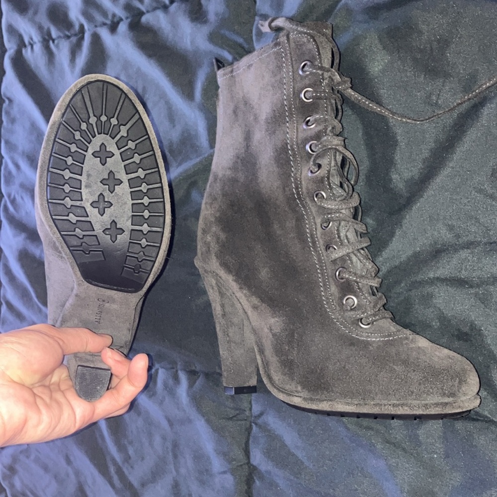 All Saints Grismby boots size 10  US women’s (41 eu) in gray navy